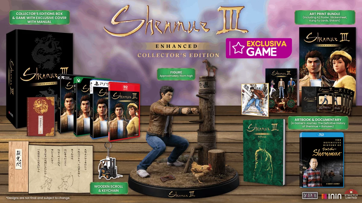 Imagen de la edición coleccionista SHENMUE III ENHANCED – COLLECTOR’S EDITION