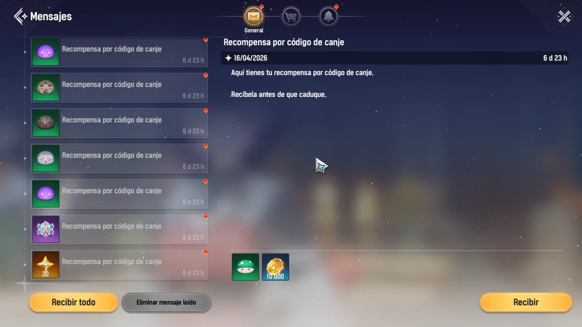 Mongil: Star Dive Premios de los codigos de canje de Mongil: Star Dive