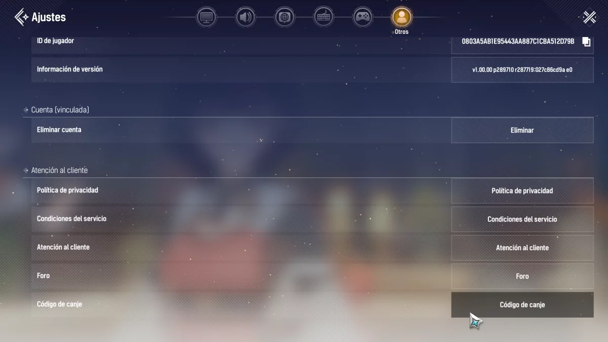 Mongil: Star Dive Botón para canjear los códigos de Mongil: Star Dive en PC