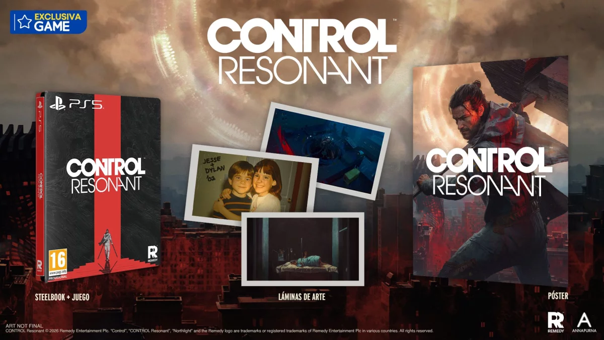 Control Resonant con caja metálica (Steelbook) es exclusivo de GAME