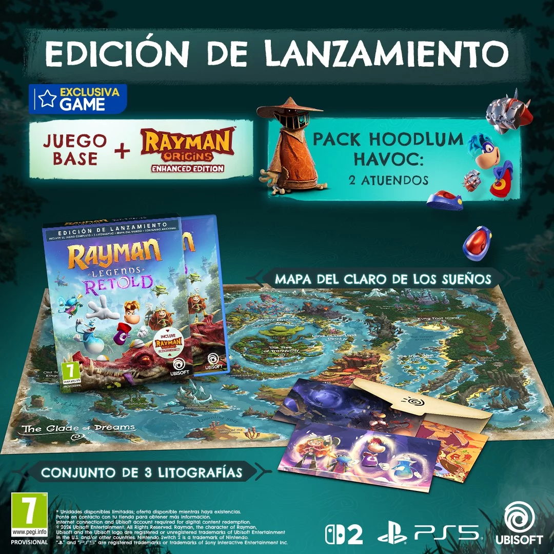 Rayman Legends Retold Game presenta su exclusiva Launch Edition