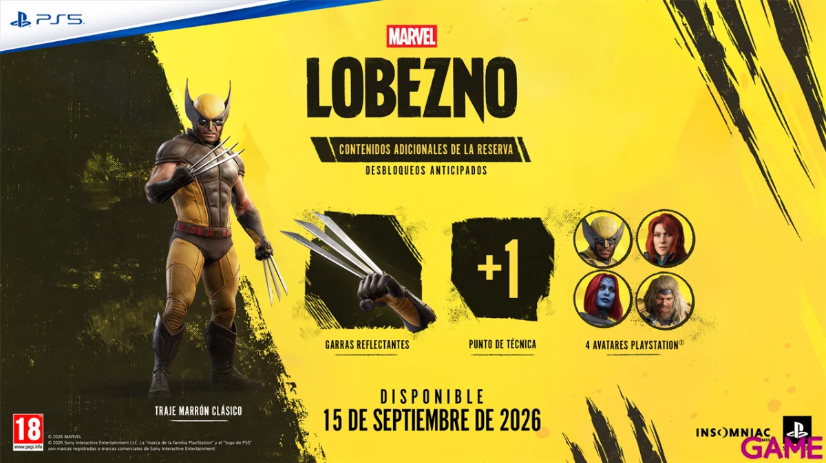 Reserva Marvel: Lobezno en GAME y consigue este DLC exclusivo