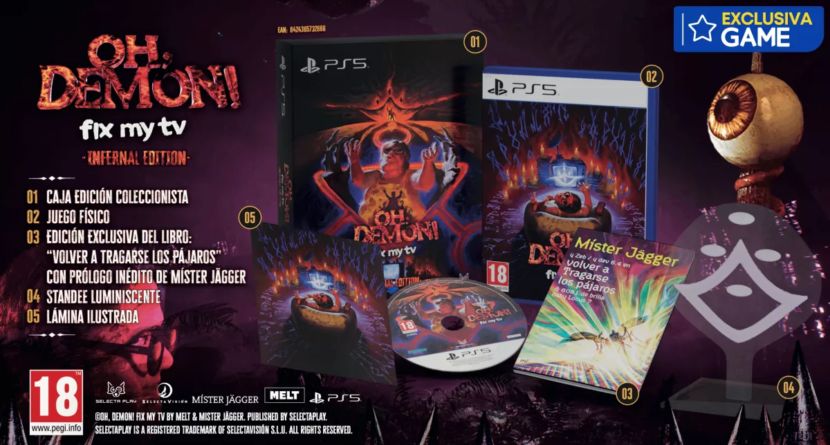OH DEMON! Fix My TV, el juego de Míster Jagger, llegará a PlayStation 5
