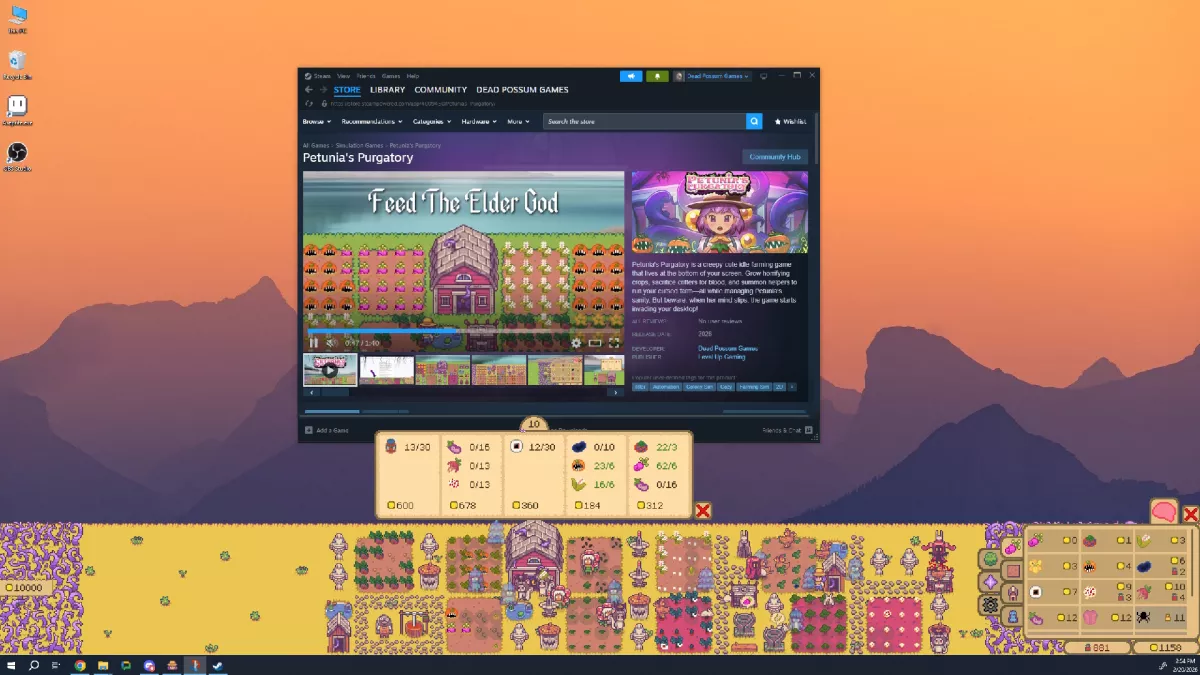 Petunia's Purgatory: el perturbador simulador de granjas que invade tu PC