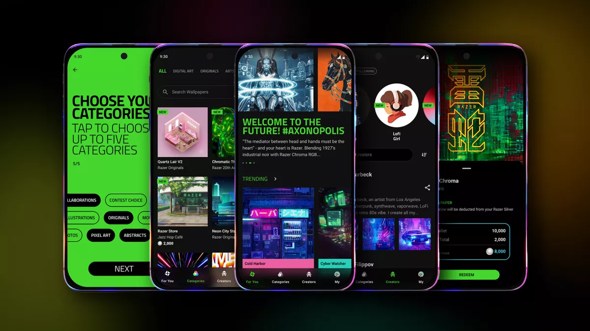 Razer Axon Wallpaper Engine llega a Android el 15 de julio
