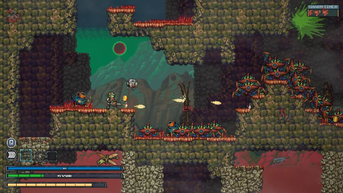 Weather the Swarm, acción cooperativa 2D y escenarios destructibles para 2027