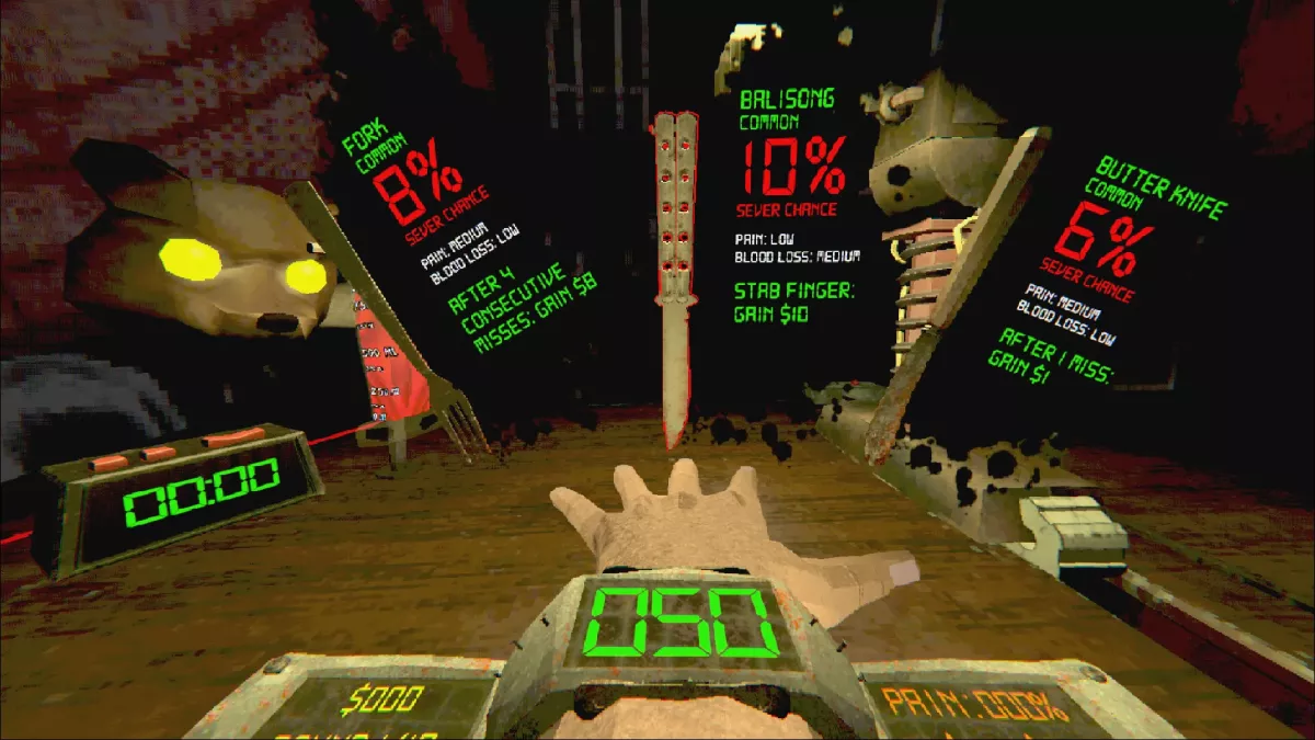 500 Finger Fillet, el roguelite de terror y navajas, estrena demo en Steam