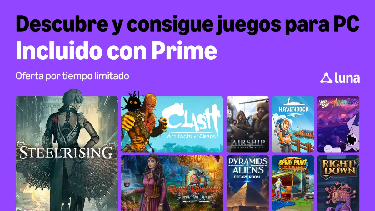 Amazon detalla las novedades de Luna y los juegos de Prime para agosto
