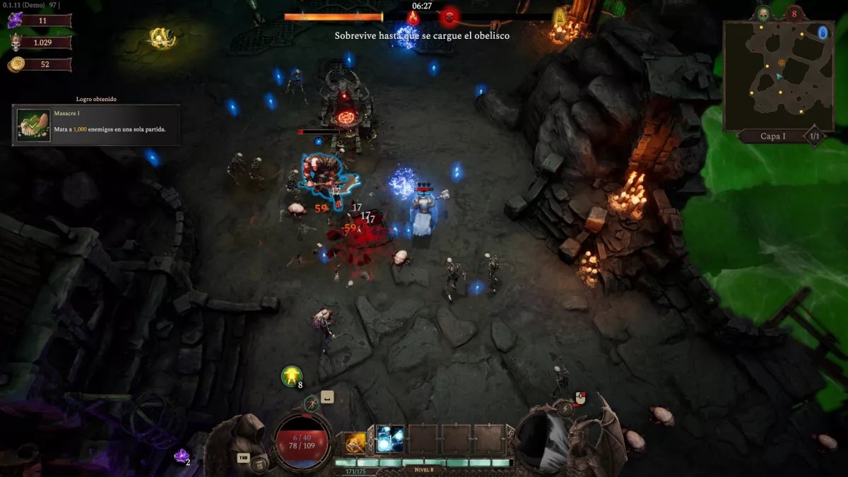 Hellforged: el resultado de mezclar Diablo y Vampire Survivors