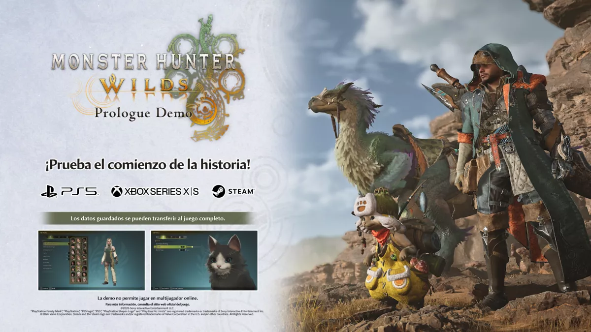 Monster Hunter Wilds lanza nueva demo gratuita y confirma versión para Nintendo Switch 2