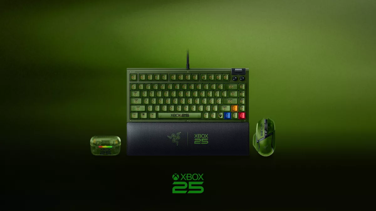 Razer presenta una línea de periféricos por el 25 aniversario de Xbox