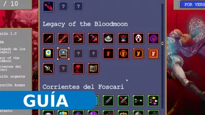 Vampire Survivors: Legacy of the Bloodmoon - Todas las evoluciones de las armas