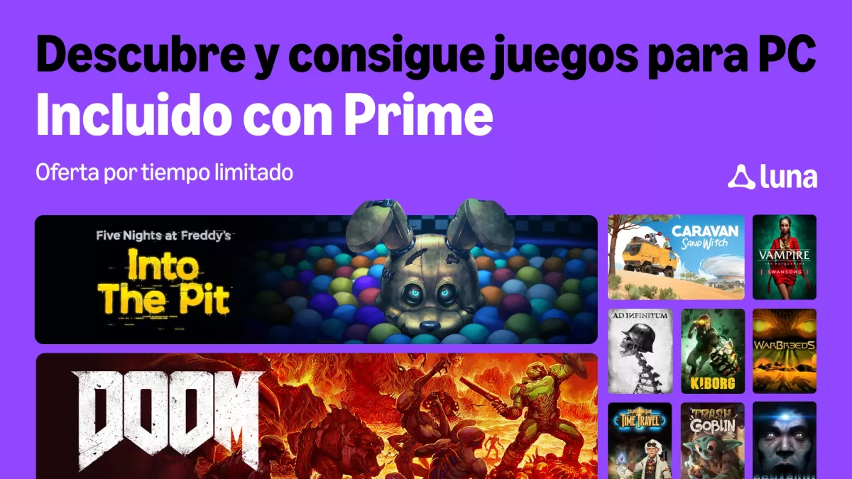 Amazon Luna y Prime Gaming detallan los juegos gratis y novedades de octubre