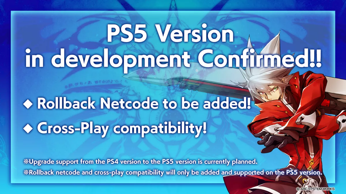 BlazBlue: Central Fiction llegará a PS5 con rollback y juego cruzado