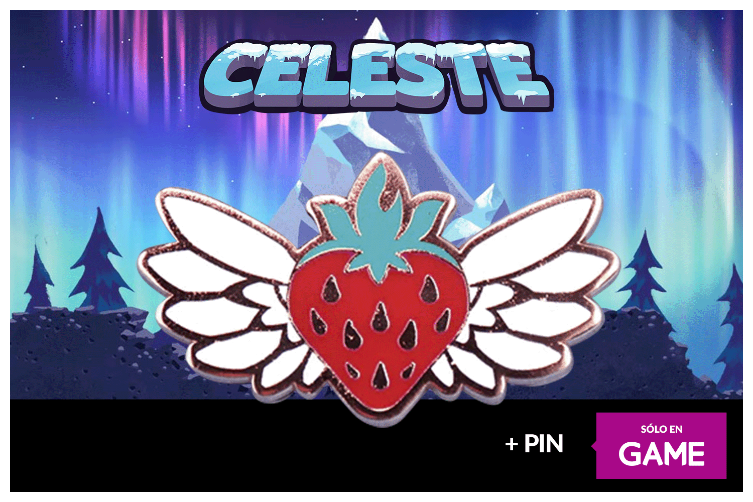 Celeste reserva pin GAME