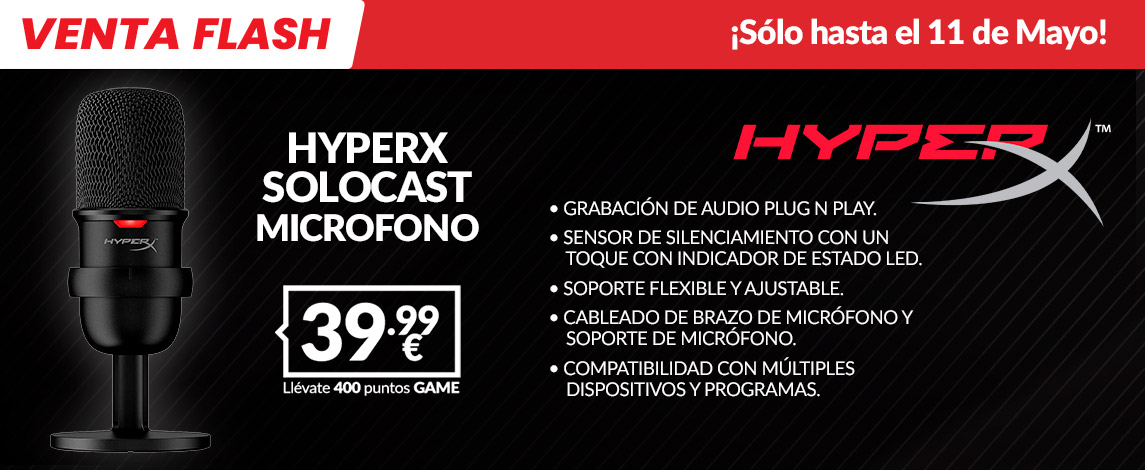 Micrófono Gaming Hyperx Solocast